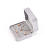 Picture of Rose gold tone CZ setting cubic moving set