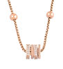 Picture of Rose gold tone CZ setting cubic moving set