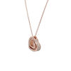 Picture of  925 Sterling Silver w/ Moissanite Hearts Intertwined Necklace 