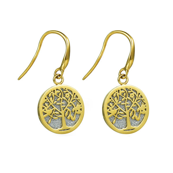 Picture of Blinking Tree of Life Round Earring