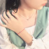 Picture of 925 Sterling Silver w/ Moissanite Red String Bracelet 
