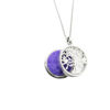 Picture of Silver Tone Essential oil diffuser w/Anti-fatigue Health Magnetic Surgical Steel Pendant Necklace 