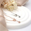 Picture of 925 Rose Gold Plated Sterling Silver Double Star Pendant Necklace