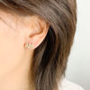Picture of "AMEN" Silver With CZ Setting Earring Stud