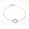 Picture of 925 Sterling Silver Wreath Crown Setting Bracelet
