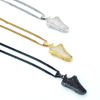 Picture of "Running for Dream" CZ Shoe Brass Necklace 