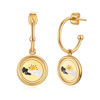 Picture of "Sun Over the Clouds" Steel Earrings 