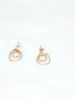 Picture of Hammered Interlocking Ring Steel Earrings 