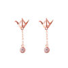 Picture of 925 w/CZ Paper Crane Earring
