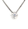 Picture of 5mm Moissanite 925 Sterling Silver Necklace For Women