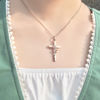 Picture of Rose of Sharon Cross Necklace (Bronze)