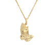 Picture of  Praying Hands Brass Necklace 