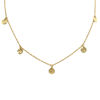 Picture of Round Hammer Charms Steel Necklace