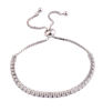 Picture of Moissanite Stone with S925 <br>Sterling Silver Sparking Slider Tennis Bracelet