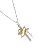 Picture of Dove with Olive Branch Cross Necklace