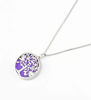 Picture of Silver Tone Essential oil diffuser w/Anti-fatigue Health Magnetic Surgical Steel Pendant Necklace 