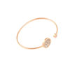 Picture of Tree of Life Health Germanium Crystal Steel Bangle 