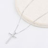 Picture of  925 Sterling Silver w/ Moissanite Cross Necklace 