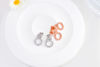 Picture of 2 in 1 Golden Grain Mark:  925 Sterling Silver Cultivated Diamond Wheat Crown Earring