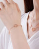 Picture of JM Thorn Cross with Love Bracelet (Brass)-40cm+5cm