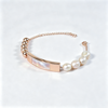 Picture of Baroque Pearl Baby ID Steel Bracelet