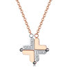 Picture of Better Together w/ Love 4-in-1 Cross Steel Necklace 