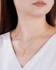 Picture of 925 Sterling Silver w/ CZ Princess Cross Necklace 