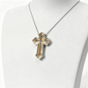 Picture of 3-in-1 Hollow Cross Whole Life Blessing Steel Necklace